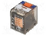 Releu electromagnetic, 110V DC, 6A, 4PDT, serie PT, TE Connectivity - 8-1419111-3