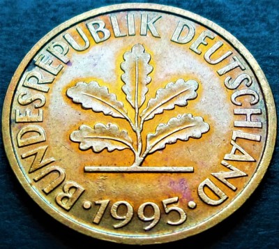 Moneda 10 PFENNIG - GERMANIA, anul 1995 (litera D) * cod 1091 C foto