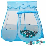 Cumpara ieftin Cort de joaca pentru copii cu 250 bile, albastru, 102x102x82 cm