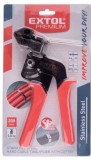 Cleste de strangere taiere coliere soricei metalici, Extol, Inox, 208 mm 8856201