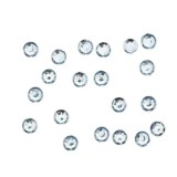 Strasuri rotunde &icirc;n săculeț 20 buc, albastru deschis, 1 mm, INGINAILS