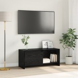 vidaXL Support TV Stejar negru Lemn compozit