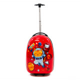 Troler pentru copii Space Cat Rosu 46X30X24 ComfortTravel Luggage, Ella Icon