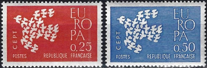 C298 - Franta 1961 - Europa 2 v.neuzat,perfecta stare