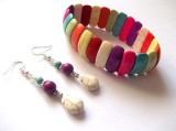 set cu howlite colorate 44266