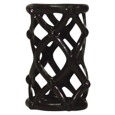 Manson negru din silicon. 6 cm lungime, diametru 3 cm (extensibil) Orgasm Wonder