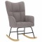 vidaXL Scaun balansoar, gri taupe, material textil 4016795