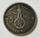 5 mark 1936 D Moneda Argint Germania Nazistă