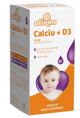 Alinan calciu +d3 sirop 150ml foto