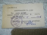 1968 iudaica Legitimatie CEPECA Iasi Lupu Moise comunism curs perfectionare