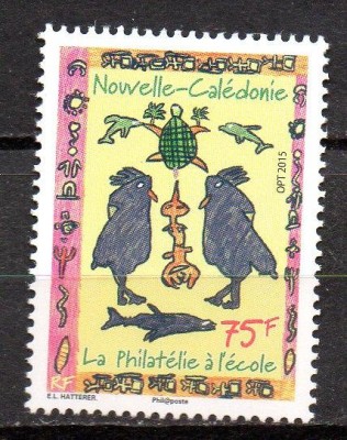 NOUA CALEDONIE 2015, Filatelia in scoli, serie neuzată, MNH foto