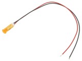 Lampă de control LED portocalie &Oslash;6mm - APEM, 12V DC, snap-in