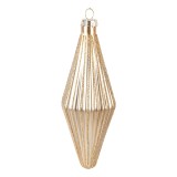 Cumpara ieftin Set 6 globuri sticla aurie &Oslash; 5x15 cm