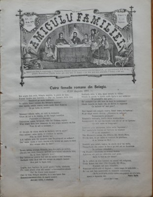 Ziarul Amiculu familiei , an 4 , nr. 31 , Gherla , 1880 , Petre Dulfu foto