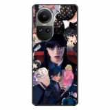 Husa compatibila cu Oppo Reno10 5G Silicon Gel Tpu Model Wednesday Addams Colaj Scene Film