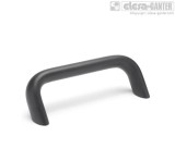 Maner Inclinat Elesa+Ganter GN 565.2-26-128-A-SW Negru pentru Utilaje Industriale