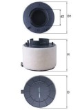 Filtru aer Audi A4 B8 (8K2), A5 (8T3), Q5 (8RB) Motor 2.0 TDI, 2.0 TDI quattro, 137.5 mm, OE 8K0133843L