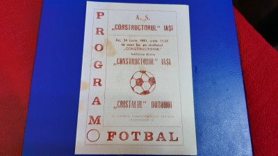 program Constr. Iasi - Cristalul Dorohoi foto