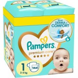 Scutece Pampers Premium Care XXL Box Nou Nascut, Marimea 1, 2-5 kg, 144 buc
