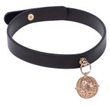 Zgarda Rosy Golden Pedant Negru