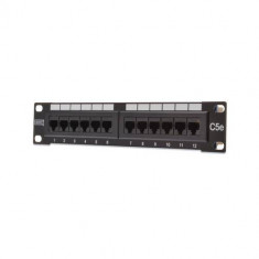 Patch Panel ASSMANN ELECTRONIC DN-91512U 10 inch 12 porturi Black foto