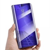 Husa tip carte, flippy, compatibila cu huawei mate 10 lite, flip cover oglinda, violet