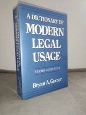 A dictionary of modern legal usage - Bryan A. Garner / 960 pag / ca noua/ Oxford foto