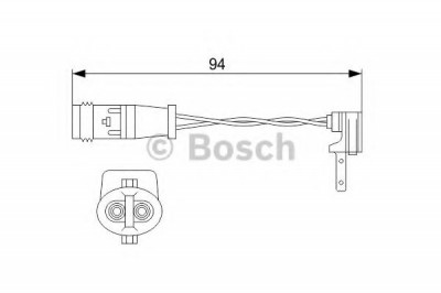 Senzor de avertizare,uzura placute de frana MERCEDES C-CLASS (W205) (2013 - 2016) BOSCH 1 987 474 553 foto