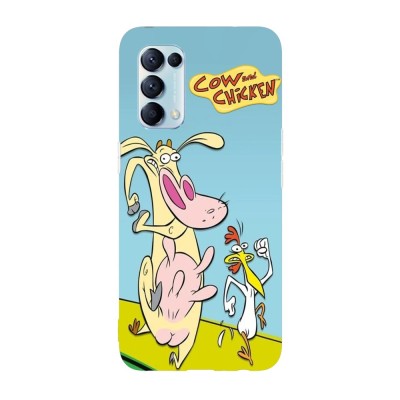 Husa compatibila cu Oppo Find X5 model Cow and Chicken, Silicon, TPU, Viceversa foto