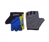 Manusi ciclisti copii, KidFit, culoare albastru/galben, marime XS Cod:LSL3355