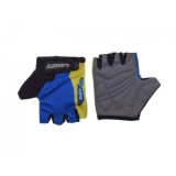 Manusi ciclisti copii, KidFit, culoare albastru/galben, marime XS Cod:LSL3355