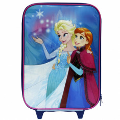 Troler pentru fetite cu imprimeu Anna&amp;amp;amp;Elsa Frozen Disney, 47x30x12 cm foto