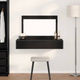 Cumpara ieftin Masă de toaletă suspendată, stejar negru, 100x40x70 cm