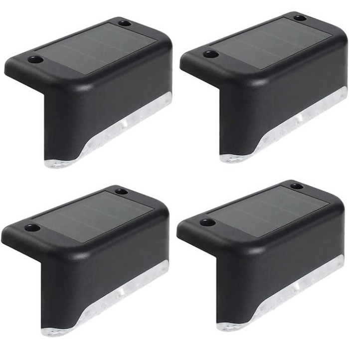 Lampa Solara 4/Set, pentru Trepte, Impermeabila, Multicolora, 4x3x7 cm