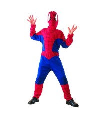Costum carnaval spiderman pentru copii, 7-8 ani (marime 120/130 cm)