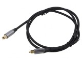 Cablu Toslink 1m Placat Aur Negru, Vention