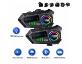 Cumpara ieftin Set Intercomuri Moto pentru Casca Bluetooth 6.0, CVC + DSP, Display LED, IPX6, Baterie 1000 mAh