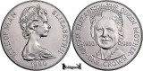 1980 PM, 1 Crown - Elisabeta a II-a - Regina Mamă - Insula Man - Britanice