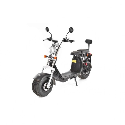 Scuter electric HECHT Cocis Black, acumulator 60 V, 20 Ah, motor 1500 W, anvelope 18 x 9.50 inch, viteza maxima de 45 km/h, negru foto