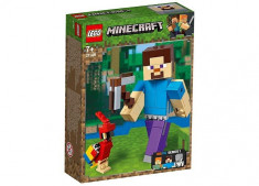 Minecraft Steve BigFig cu papagal (21148) foto