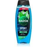 Radox Mineral Therapy Gel de duș pentru bărbați maxi Mint &amp; Sea Salt 450 ml