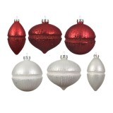 Cumpara ieftin Glob decorativ - Red White Bauble - mai multe modele | Kaemingk