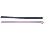 Set 2 Zgarzi Piele Naturala Roz Negru 60cm Ajustabile 37-48cm Talie Mare