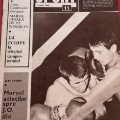 Revista SPORT nr. 11/iunie 1968 (box, fotbal)