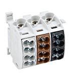 Clema de derivatie CU 25mmp 3 poli izolata Schrack IK026183-A, Schrack Technik