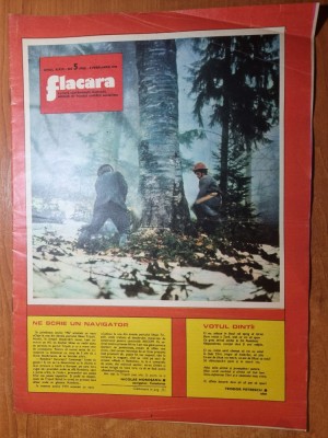 flacara 8 februarie 1975-art. si foto tractorul brasov.garla mare ,maramures foto