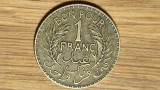 Tunisia protectorat francez -moneda de colectie- 1 franc 1941 - senzationala !, Africa