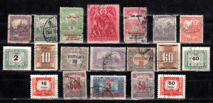 A7 T5 22 - Timbre foarte vechi - Ungaria