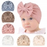 Caciulita tip turban cu model din tesatura (Marime Disponibila: 3-6 luni