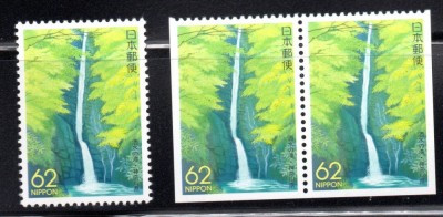JAPONIA 1992, Peisaje, Cascada, serie neuzata, MNH foto